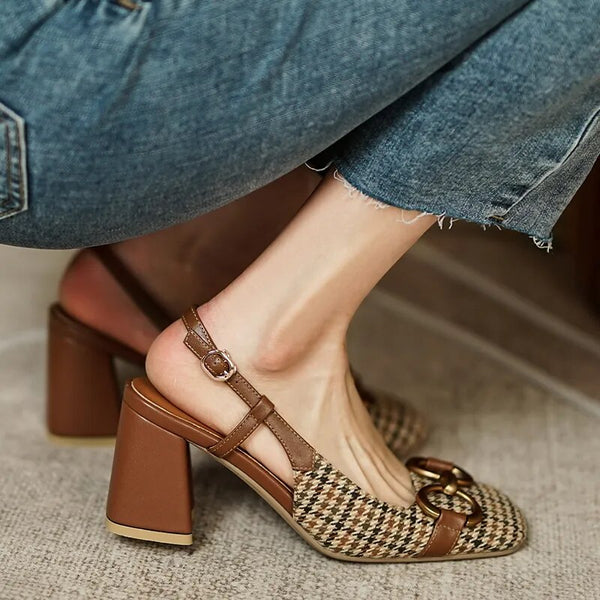Jyna Leather Heels