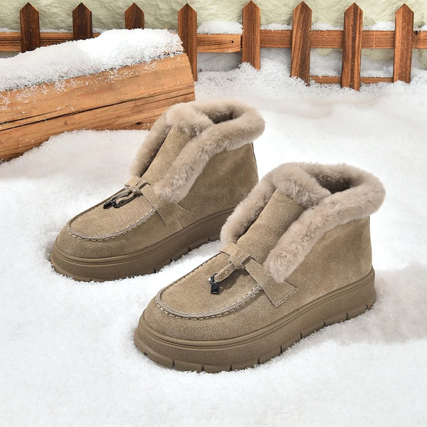 Winter Suede Ladies Shoes