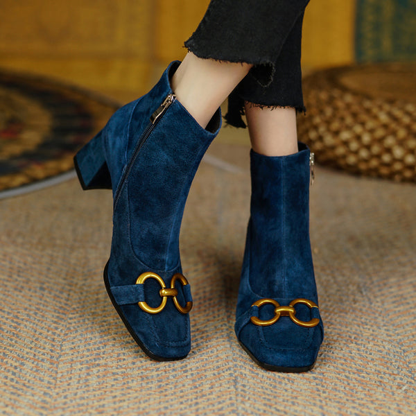 Abby Suede Ankle Boots