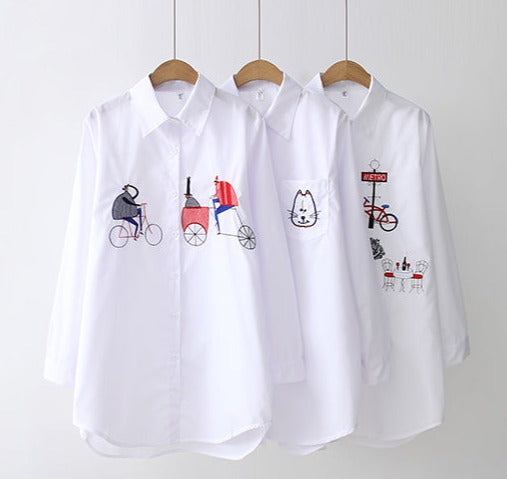 Cotton Embroidery Shirt