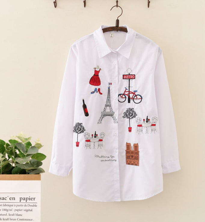 Cotton Embroidery Shirt