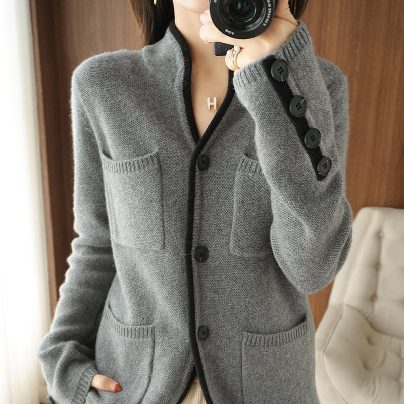 Casual Wool Cardigan