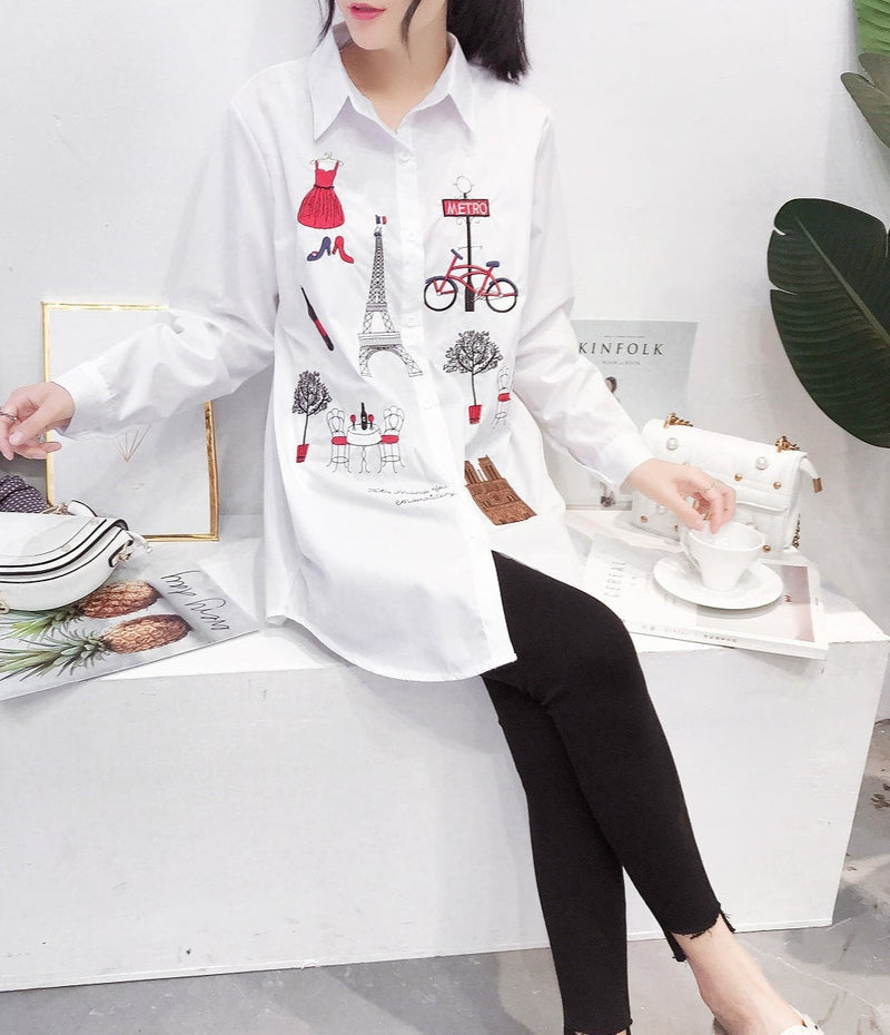 Cotton Embroidery Shirt