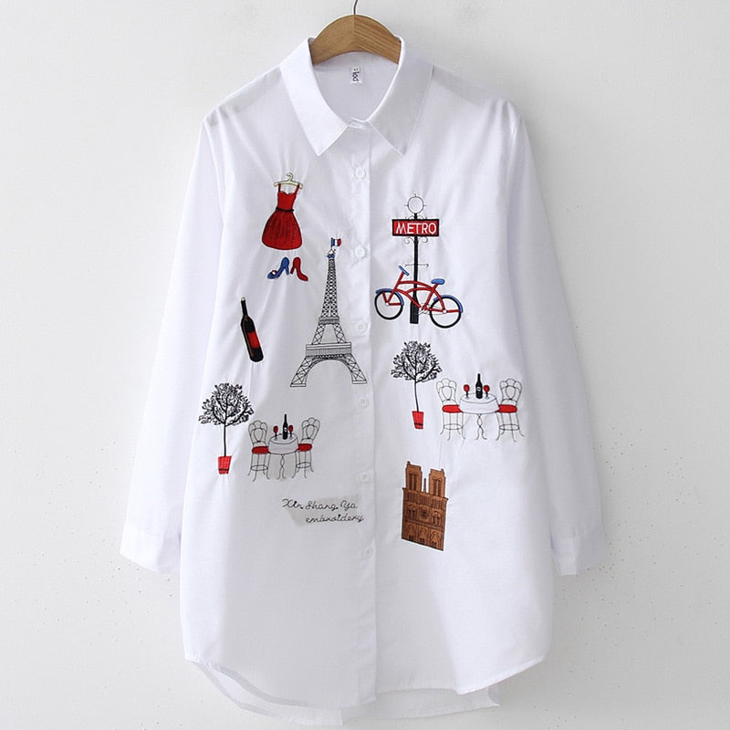 Cotton Embroidery Shirt