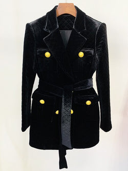 Designer Velvet Overcoat