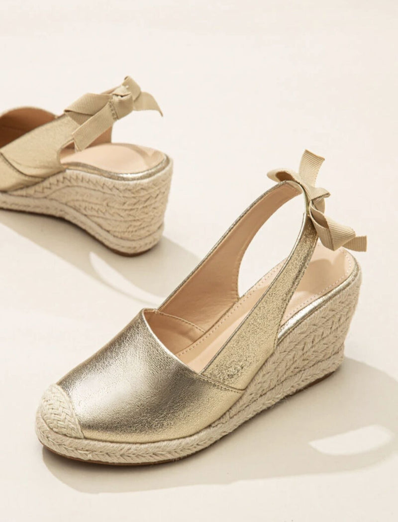 Gold Espadrille