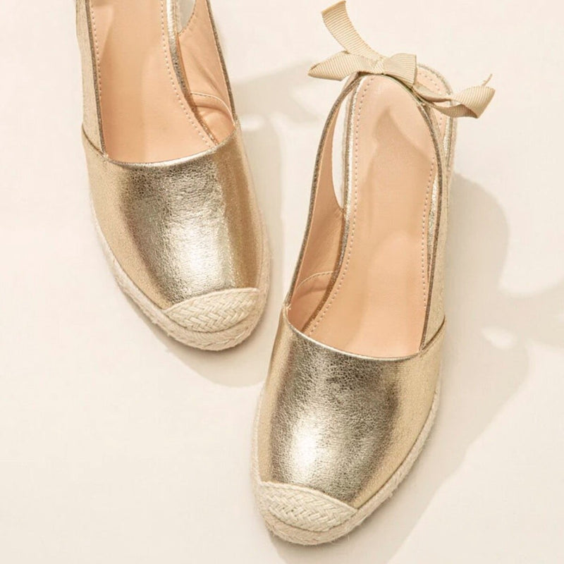 Gold Espadrille