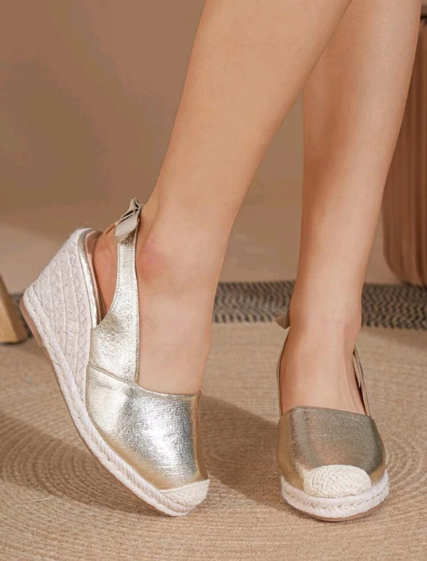 Gold Espadrille