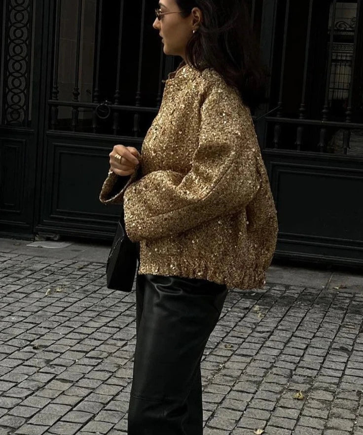 Trendy Sequins Jacket