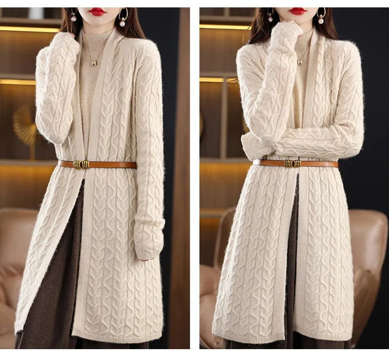 Long Wool Cardigan