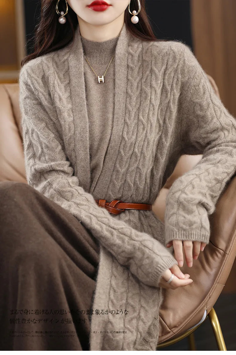 Long Wool Cardigan