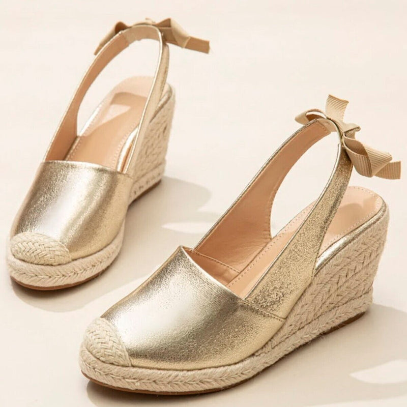 Gold Espadrille