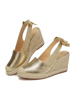 Gold Espadrille