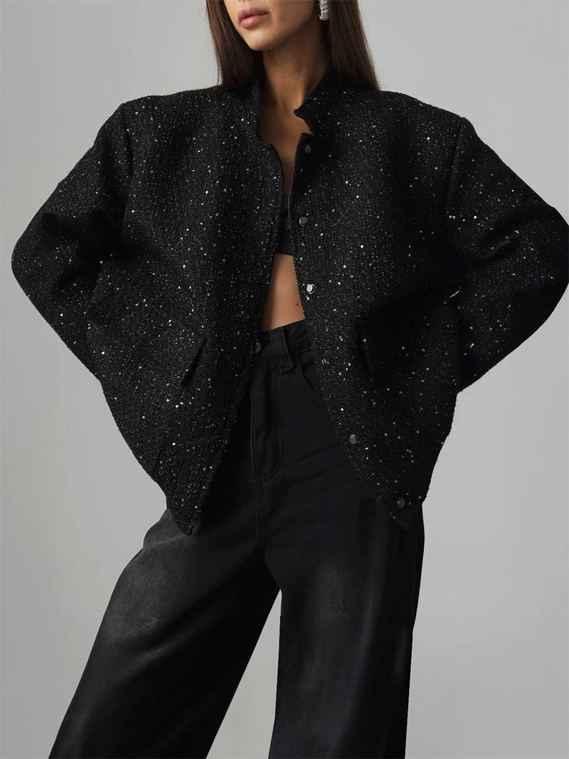 Trendy Sequins Jacket