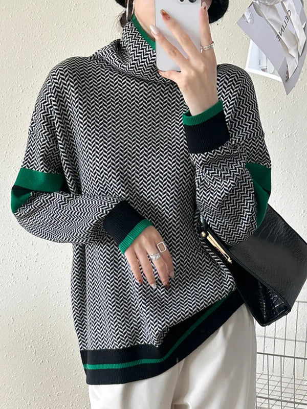 Contrast Color Jumper