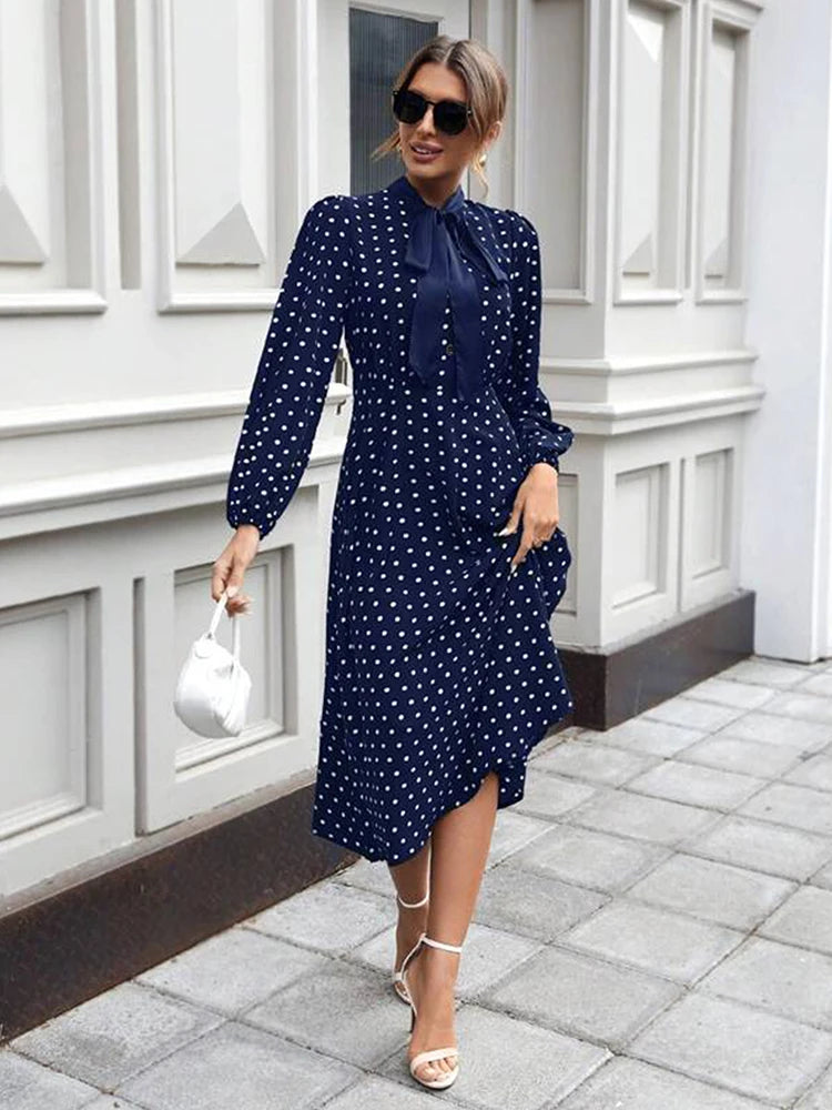 French Polka Dot Dress