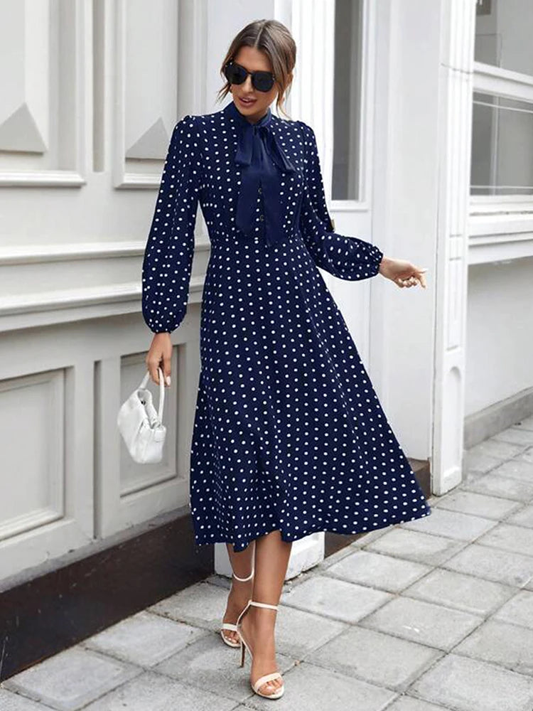 French Polka Dot Dress