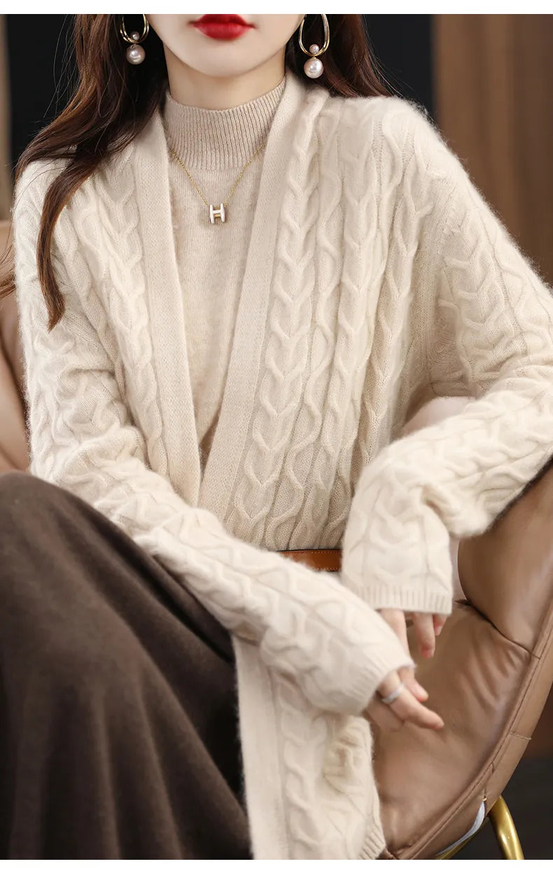 Long Wool Cardigan