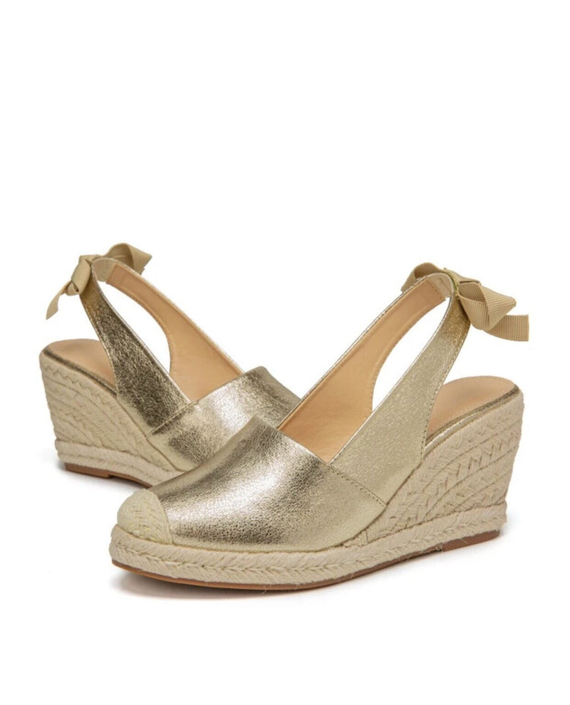 Gold Espadrille