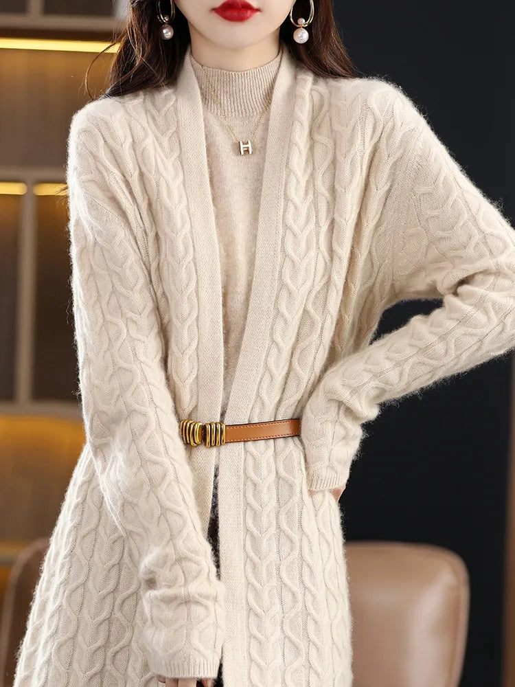 Long Wool Cardigan