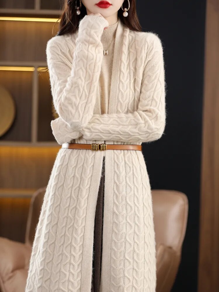 Long Wool Cardigan