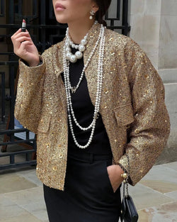 Trendy Sequins Jacket