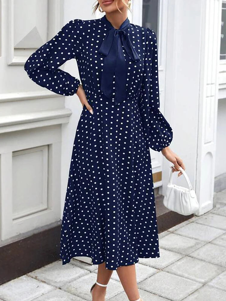 French Polka Dot Dress