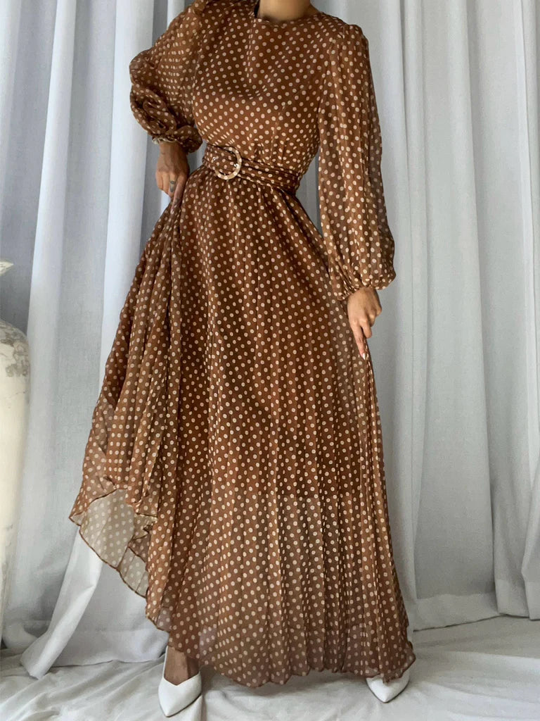 Polka Dot Maxi Dress