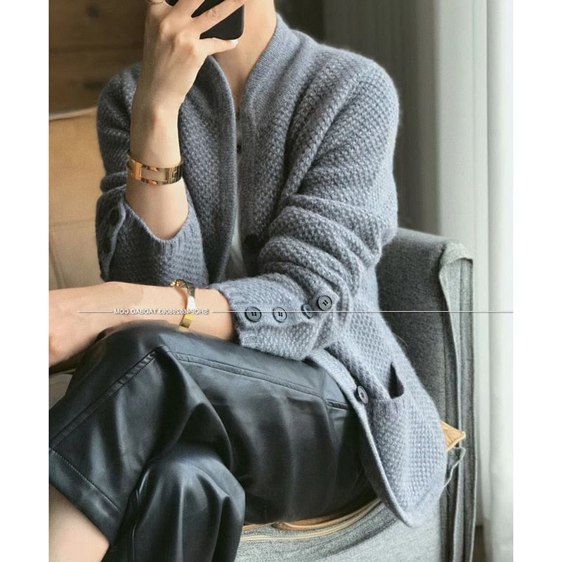 Cashmere Knitted Jacket