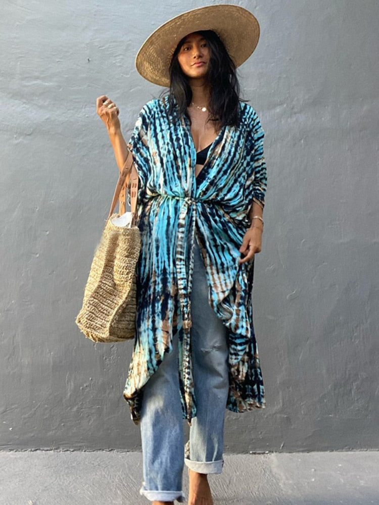 To the Beach: Kimono Cover Up  Beach outfit, Beach outfit women