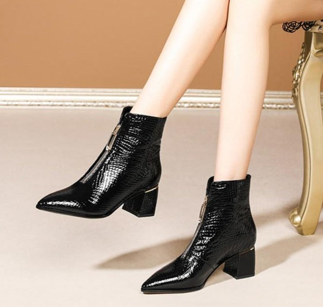 Evelyne Leather Boots