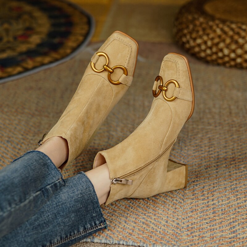 Abby Suede Ankle Boots