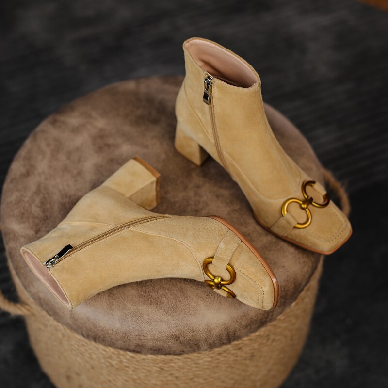 Abby Suede Ankle Boots