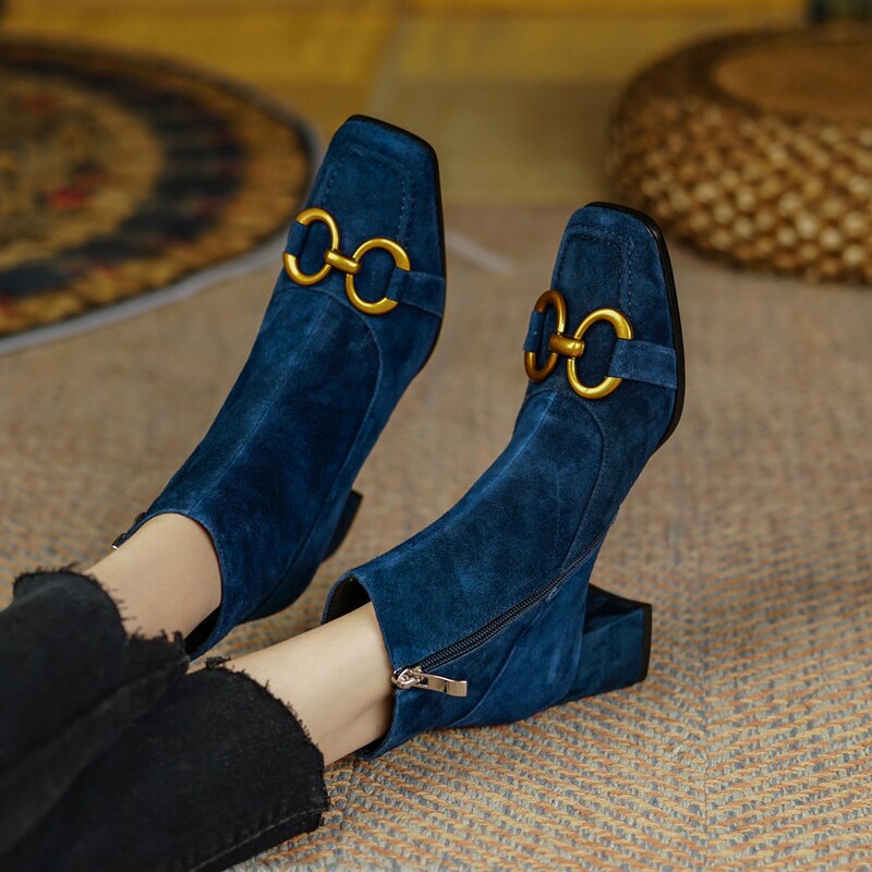 Abby Suede Ankle Boots