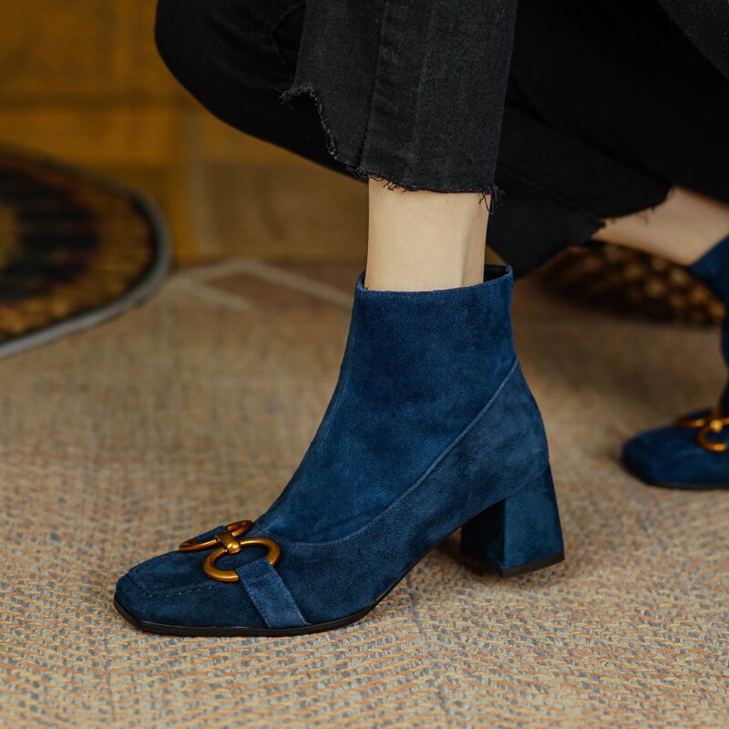 Abby Suede Ankle Boots