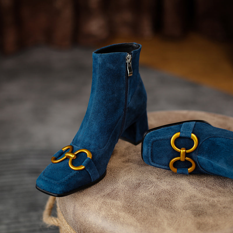 Abby Suede Ankle Boots