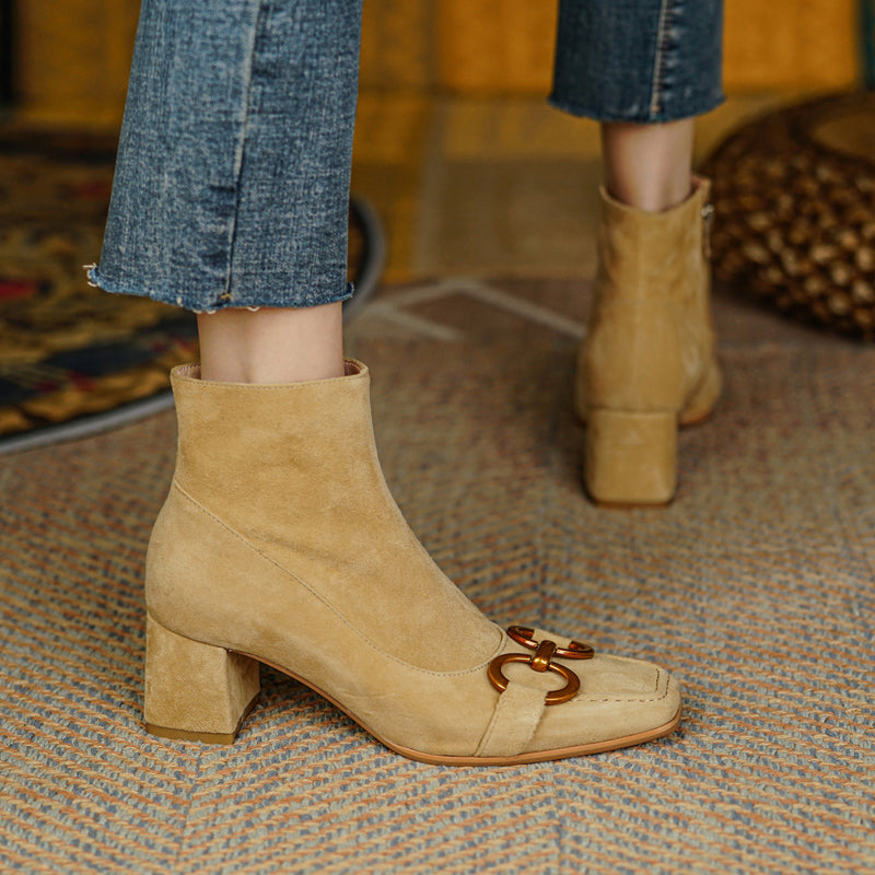 Abby Suede Ankle Boots