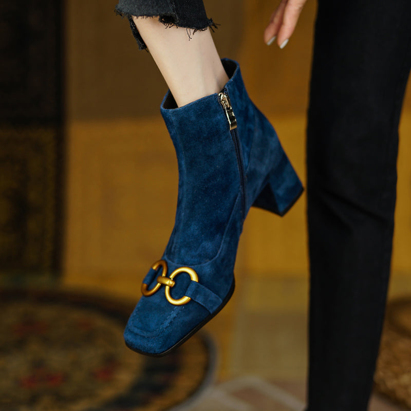 Abby Suede Ankle Boots